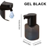 550ml Automatic Liquid Soap Dispenser Infrared Sensor USB Rechargeable Sanitizer Hand Washer IPX5 For Home Bathroom Office Black Gel Type
