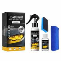 Headlight Refurbished Kit Polishing Compound 100ml Protective Agent 20ml Sponge and Cloth Included for Automotive Headlight Restoration juoda