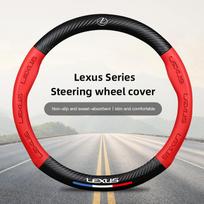 38cm Car Carbon Fiber Steering Wheel Cover For Lexus IS250 RX330 Ct200h ES300h RX350 Car Interior Non-slip Steering Wheel Covers
