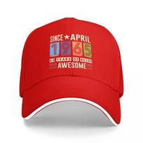 Awesome Since April   Years Birthday Gift Baseball Caps Sun Caps Unisex Hats One Size