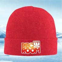 Rec Room logo design bright colors Unisex Women Unisex Knitted Hat Beanie Pullover Cap Winter Thermal Warm Christmas Outdoor Cyclin
