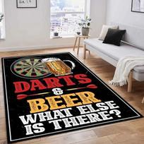 Žaidimų kambario smiginio kilimas svetainės miegamojo dekoracijoms sofos stalo didelio ploto kilimai žaidimų kambario grindų kilimėlis taikinys bullseye Alfombra 40x60cm( 15x23in )