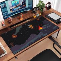 Game O-Outer Wilds Mouse Pad Large Anti-Slip Rubber Gaming MousePad Durable Desk Pad Thick Seam Edge Suitable For Office And Gam 600x300x2mm