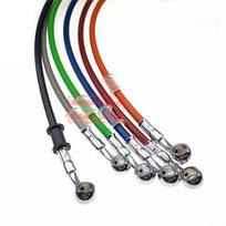 Motorcycle Dirt Bike Braided Brake Hose Line Steel Brake cable Hydraulic Banjo pipe 400mm-2200mm for motorcycle Universal Racing 400mm