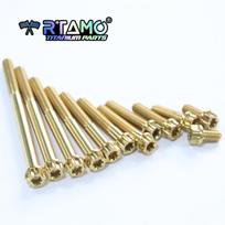 RTAMO Titanium Bolt M6X10/15/20/25/30/35/40/45/50/55/60/65/70/75/80/90mm Torx Head for Motorcycle Bike Modified Screw (1pc) M6X10 mm