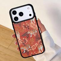 Tigers Leopards tropical leaves Phone Case For Apple iPhone 17 air 16 Pro Max 15 Pro Max 14 13 12 11 Mini Back Cover iPhone 13 mini
