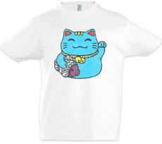 Maneki Neko III Kids Boys kids boys T-Shirt Manekineko Cat Waving Cat Cat Cats 130