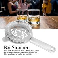 Silver Ice Strainer Easy to Clean Bar Ice Filter Essential Cocktail Strainer  Ice Filtering