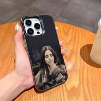 L-Lana D-Del R-Rey Singer Phone Case For iPhone17 16 15 14 13 12 Pro Max Grey Black Matte Laser Metallic Aurora Funda iPhone14Plus