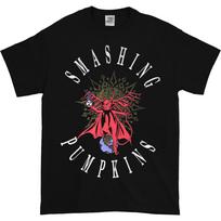 Dvipusiai juodi unisex marškinėliai „1990-ųjų „Smashing Pumpkins“ „Mission To Mars“ S