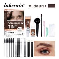 2 In1 Eyelash & Brow Tint, Natural Bushy Eyebrow Makeup Kit, Waterproof And Sweatproof, For Long-lasting And Natural Looking Effect kaštoninė