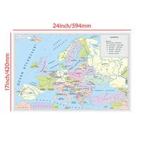 Prancūzijos žemėlapio fonas - Europos žemynas - Politinis pasiskirstymas, Sienų dekoras, Geografinis įrankis, Turizmo įrankiai A2-59*42cm