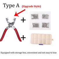 400-1200PCS Plier Tool Metal Snap DIY Craft Supplies Sewing Button Thickened Snap Fastener Kit  for Installing Sewing Bag Clothe 400pcs