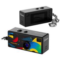 Nešiojama mini nykščio kameros raktų pakabukas Retro mini veiksmo kamera LCD ekrano vaizdo įrašymas 1080P HD vaizdo įrašymas juoda