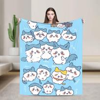 Cute Cartoon C-Chiikawa Momonga Blanket Flannel Summer  Multi-function Thin Throw Blankets for Bedding Travel Bedding Throws 75cmx90cm