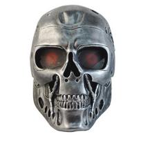 Sidabrinė ir varinė DC-10 Terminatoriaus kaukė Helovino kostiumų vakarėliui ir vaidmenų žaidimams Silver Terminator Mask