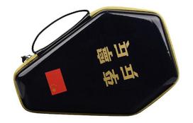 Li Ning Artificial Leather Ping Pong Paddle Set Storage Bag Unisex Black ABJS007-2