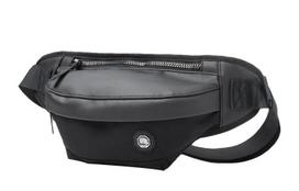 Li Ning Artificial Leather Sling Bag, Fanny Pack Unisex Black ABLR012-1