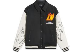 Li Ning Skateboard Jacket Men's Black Oat Gray AFDT697-2 M