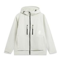 Li Ning Trench Coats Men's Gravel White Gray Hooded Moderate Other AFDVB15-1 L