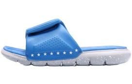 Li Ning WAY OF WADE Rubber Sole Quiet Slide Slippers Men's Blue AGAP009-4 39.5