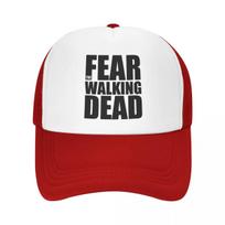 Custom Fashion Unisex Fear The Walking Dead Trucker Hat Adult Adjustable Baseball Cap Unisex Women Sun Protection Trucker Cap One Size