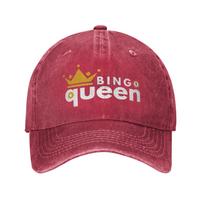 Bingo Queen Baseball Caps Peaked Cap Bingo Sun Shade Hats for Unisex One Size