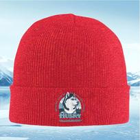Husky dog artofficial collageblack background Unisex Women Unisex Knitted Hat Beanie Pullover Cap Winter Thermal Warm Christmas