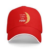Talking To The Moon Art Sun Baseball Cap  Summer Streetwear Hip Hop Hats For UnisexTeens Hunting Camping Baseball Caps One Size