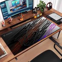 AORUS Large Gaming Mouse Pad Large Anti-Slip Rubber Gaming MousePad Durable Desk Pad Thick Seam Edge Suitable For Office And Gam 600x300x2mm