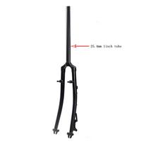 SILVEROCK Chromoly Steel Road Bike 700C Rigid Fork 1 inch 25.4mm 1 1 /8 28.6mm Disc V Brake Threadless Chrome Road Bicycle Forks 1inch 25.4mm