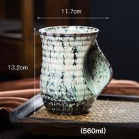18oz Ceramic Hand Warmer Mug Novelty Hand Warmer Coffee Mug Tea Mug Keep Your Hands Warm Comfy Handwarmer Dishwash Safe 501-600ml