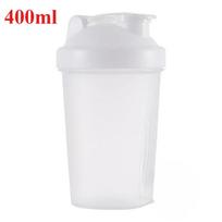 Sports Shaker Protein Bottle with steel Ball Powder Shake Cup Water Bottle Plastic Mixing Cup Body Building Exercise Bottle 400-600ml