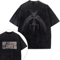 Anime Attack On Titan Eren Jaeger Graphic T Shirt Men Women Washed Cotton Tshirts Vintage Casual Clothing Harajuku Male Tshirt S