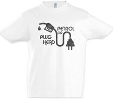 Petrol Or Plug Head Kinder Jungen kids boys T-Shirt Rennfahrer Petrol Head Fun Auto Liebe 110