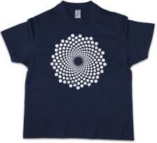 SPIRAL DOTS Kids Boys kids boys T-Shirt Hypno Labyrinth Mystic Hypnotic Esoterik Circle 140