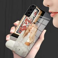 L-Lola Indigo Phone Case For Samsung A25 A13 A33 5G A54 A36 A35 A56 A52 A14 Shockproof Glass Cover Samsung A36
