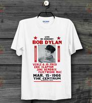 Bob Dylan 66 Gig Concert Centrum Poster Vintage Ideal Gift Unisex T Shirt Mens Womens Tees Top B526 XL