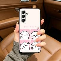 C-Cute C-C-Chiikawas Phone Case For Samsung Galaxy A73,A71 A72,A70,A53,A52,A51,Soft Silicone Black Cover Samsung a12