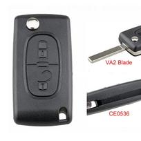 2 mygtukų automobilio nuotolinio valdymo pulto dėklas, skirtas Peugeot Partner Citroen Berlingo C3 Picasso 2009 2010 2011-2016 Keičiami priedai juoda