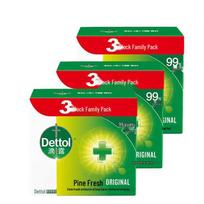 Dettol Pine Fresh Moisturizing Soap Bar 9-Pack