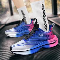 New student sports couple popcorn + carbon board running shoes mesh friction sound running shoes 33