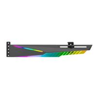 Aluminum ARGB VGA Brace 5V3Pin Lighting Computer GPU Card Support Bracket Design 1 pilka spalva
