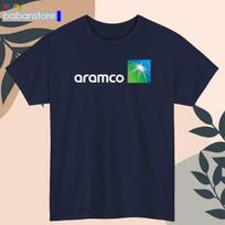 Aramco pramoninės naftos logotipas Juodas/Baltas/Pilkas/Tamsiai mėlynas T-shirt S-5XL 3XL