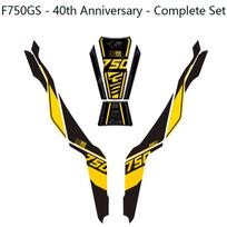 Applicable to BMW F750GS, F850GS 18-22 models. 40th Anniversary stickers, decals for fuel tank, and fishbone decals. geltona