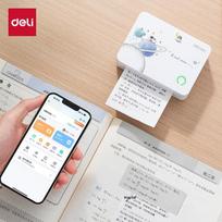 Deli Portable Thermal Label and Study Printer CN plug (adapter included)