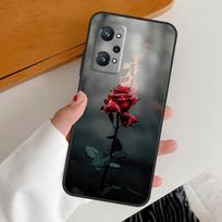 Red Rose Flower For Realme GT7 GT6 15 Pro 10 11 12 13 14 Pro Plus C65 C63 C61 C55 C51 C53 C35 C75 C67 Case Realme C75 4G