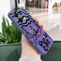Drunk Cat Phone Case For Xiaomi Poco X6 F6 M6 M5 M5S F5 X5 F4 X4 M4 F3 M3 X3 Pro 4G 5G GT Silicone Cover Poco M6 Pro 4G šviesiai mėlyna spalva