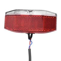 LED Rear Light for E-Bike Supporting 6V 12V 24V 36V 48V Power Inputs and Engineered with 180-Degree Light Dispersion