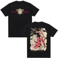 Anime Jojo Bizarre Adventure T-shirt Giorno Giovanna Manga Graphic T-shirts Men Women Clothing Cotton Oversized Couple Outfits S įvairiaspalvis